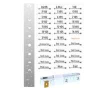 Regla de pared con gráfico de crecimiento - Tabla de crecimiento para niños | Regla para decoración de pared con gráfico de crecimiento, gráficos para medir niños y niñas