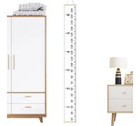 Regla De Pared Del Gráfico De Crecimiento - Banda De Altura De Madera, Rastreador De Medición De | Tablero De Indicadores Colgantes Desmontable, Decoración De Guardería Para Bebé Neutral