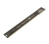 Yanmis Regla de PCB, Regla Multifuncional Regla de Ingenieros electrónicos Regla de 10 Pulgadas 25 cm Placa de Circuito Impreso
