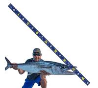 Regla de pescado plegable - cinta de medición impermeable resistente para pescadores | Captura y liberación portátiles adhesivos, accesorio para la resistencia a las lágrimas, barco, río, avent