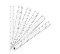 Regla de pl stico Mr. Pen de 12 pulgadas, paquete de 6, juego de reglas transparentes m tricas e imperiales, regla transparente de 12 pulgadas, r