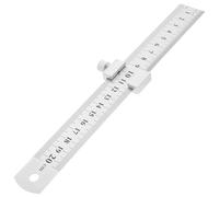 Regla de placa acero engrosada, herramientas medición métricas inoxidable for corte, carpintero, ingeniero, estudiante, escuela, oficina, hogar