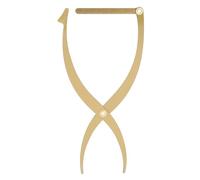 Regla de Plantilla para Cejas, Regla de Maquillaje de Cejas de Acero Inoxidable, Herramienta de Medición de Calibrador de Cejas para Microblading con Posicionamiento de 3 Puntos