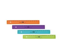 Regla de Plástico Liderpapel 16 cm Biselada Transparente