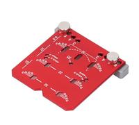 Regla de posicionamiento de bisagra ajustable de 35 mm, herramienta de plantilla para herrajes para gabinetes, regla localizadora de bisagras de aleación de aluminio roja con