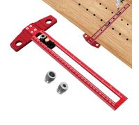 Regla de posicionamiento de perforación, guía de taladro, herramientas de clavija, plantilla de perforación ajustable para agujero de gabinete, plantilla de hardware de gabinete de escala transparente