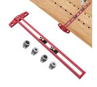 Regla de posicionamiento de perforación,Plantilla de perforación de orificios para gabinetes | Guía de Herramientas para tacos Plantilla de de orificios para gabinete ajustable