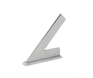 Regla de referencia de 45 grados en acero inoxidable para trabajos de diseño controlado en procesos de torneado y montaje de fresado CNC (120 x 80 mm B)