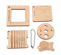 Regla de tejido Conjunto de medidor de densidad de medición precisa Artesanía de madera para artesanos