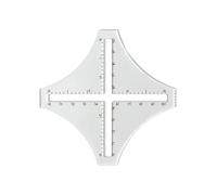 Regla de tejido - Regla de densidad transparente acrílica 2D, calibre de costura para uso doméstico, bordado, diseño de ropa, enseñanza