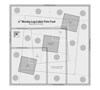 Regla de tela acrílica, herramientas métricas antideslizantes, líneas impresas transparentes, regla de acolchado acrílico asimétrica, plantilla de bloques giratorios, guía para principiantes de