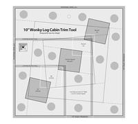 Regla de tela acrílica, herramientas métricas antideslizantes, líneas impresas transparentes, regla de acolchado acrílico asimétrica, plantilla de bloques giratorios, guía para principiantes de