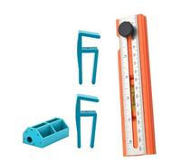 Regla de trazado ajustable para gabinetes con marcador de burbujas horizontal y herramienta de posicionamiento en ángulo, regla de ángulo para hacer muebles