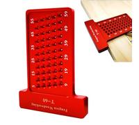 Regla de trazado de carpintería | Tope en T horizontal y vertical para rasgar | regla de medición de precisión | para carpintería de metal construcción construcción dibujo técnico bricolaje