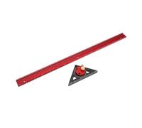 Regla de trazado para carpintería, aleación de aluminio, dibujo lineal giratorio de 360 ° para decoración del hogar, corte Industrial