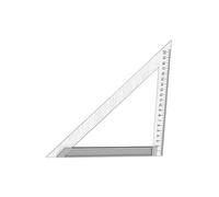 Regla de triángulos de acero inoxidable de 150/200/300 mm, regla cuadrada de triángulos en ángulo recto para carpintería, matemáticas, geometría profesional