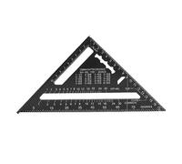 Regla de velocidad Regla de ángulo recto Unidades imperiales métricas de metal dúplex de 7 pulgadas Herramienta de medición de alta precisión para diseñadores Ingenieros