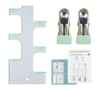 Regla De, Versatile, - Compact Durable Calibre Para Colgar Plantas, Acrílica Transparente Herramienta Anudar, Tejidos Escala 1 6 Pulgadas | Multipurpose Outdoor Indoor Utility