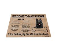 Regla del Perro Pastor Belga Alfombra De Baño Fácil De Limpiar Felpudo De Bienvenida Cómodo Alfombra Puerta para Pasillo Trasera Delantera Cocina 40X60 Cm