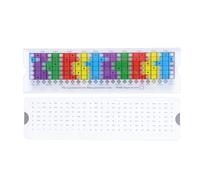 Regla Deslizante de Escala de Guitarra, Gráfico de Escala de Diapasón de Guitarra con 5 Posiciones de Color Brillante para la Práctica de Principiantes