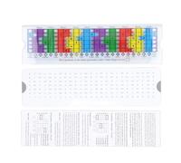 Regla Deslizante de Escala Pentatónica de Guitarra de PVC Colorido para Práctica Lecciones Folk y Eléctrica Multifuncional Escalas Modales Tonos Completos Fácil de Usar