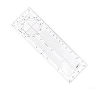 Regla deslizante de navegación de vuelo, herramienta de trazado de entrenamiento de aviación para estudiantes pilotos, regla de topografía profesional con marcas claras (KCNP-1)