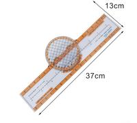 Regla deslizante giratoria de 360 grados para navegación de aviación y cálculos efectivos de vuelo (B)