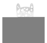 Regla Doodle Cat de metal: instrumento de medición compacto y multiusos para dibujar, medir, diseñar, herramienta creativa delgada con ilustraciones, robusta y móvil, ayuda para escribir |