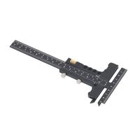 Regla en T de aleación de aluminio resistente, tapón personalizable, regla multifuncional en forma de T para carpintería, marcado de medición de carpintería, material de aleación de aluminio