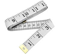 Regla flexible Cinta métrica de sastre de doble escala Regla de costura suave para la cintura del cuerpo Medición de superficie curva Material de PVC Juego de 20 piezas 1.3x150cm