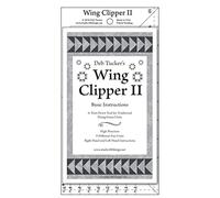 Regla genérica - Wing Clipper II, 5 ¼ pulgadas x 10 pulgadas, 9 opciones de ¾ pulgadas x 1 ½ pulgadas a 4 ¾ pulgadas x 9 ½ pulgadas unidades de tamaño terminado, instrucciones paso a paso (idioma