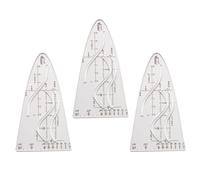 Regla geométrica avanzada de coseno con plantilla parabólica para investigación académica e ingeniería, regla de estudio de matemáticas