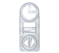 Regla geométrica - ayuda de aprendizaje de matemáticas, herramienta de medición de dibujo | Regla de dibujo flexible de alto rendimiento con plantillas, herramienta de diseño de precisión para