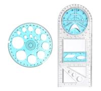 Regla Geométrica Multifuncional - Soberana Geométrica Matemática, Soberana De Dibujo Geométrico | Plantilla De Dibujo De Matemáticas De Alta Calidad, Medición De Herramientas De Borradores, Soberano