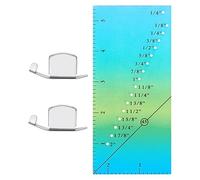 Regla guía de costura - Medidor de costura perforado acrílico versátil | Indicadores de líneas versátiles, herramienta de dobladillo de líneas rectas para profesionales, principiantes, manualidades