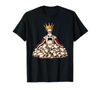 Regla Kingpin Throne Angry Bowling Pin con Forma de Corona Camiseta