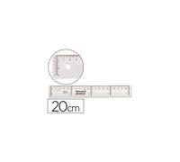 Regla liderpapel plastico cristal 20 cm - RG01