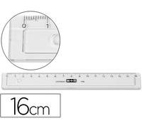 Regla M+R 16 cm Plástico Gris
