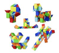 Regla mágica versátil de 24 segmentos, 36/72 segmentos, entrenamiento de pensamiento, juguetes para niños y niñas (2 piezas)