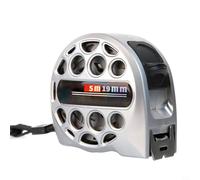 Regla métrica retráctil de acero inoxidable con resistencia, con impresión de cinta de doble cara para una fácil lectura de métricas y medidas (5 m19)