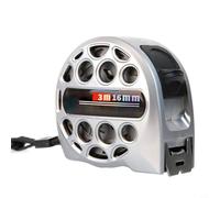 Regla métrica retráctil resistente de acero inoxidable con impresión a doble cara para una fácil lectura y medición en uso profesional y personal (3 m16)