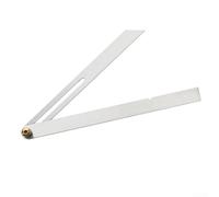 Regla móvil con bisel deslizante, herramienta perfecta para medición de ángulos en carpintería (25 cm)