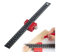Regla multifunción para carpintería - Escuadra combinada de aluminio para marcar 45° y 90° - Herramienta de medición y trazado para bricolaje
