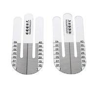 Regla óptica, medidor de altura de pupila, probador de optometría para hospital oftálmico, herramientas de medición oftálmicas, rango de 0 a 40 mm. La imagen puede no reflejar el color real del