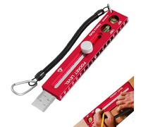 Regla Para Carpintería - Escuadra En T De 18,5 X 3,7 Cm | Medidor De Marcado Deslizante Con Escala Imperial Métrica, Aluminio Para Corte Y Trazado, Que Ofrece Una Plantilla Diseñada Para Mejorar La Pr