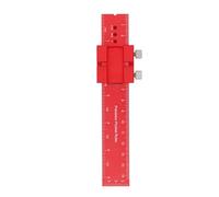 Regla para Carpintería, Regla de Trazado, Regla de Marcado de Tope Deslizante de Aleación de Aluminio Anodizado con Escala Métrica en Pulgadas de Longitud de 160 Mm