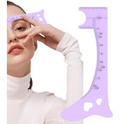 Regla para cejas, Plantilla para cejas - Guía de delineador de ojos de silicona | Regla para dar forma las cejas, ayuda para el maquillaje de ojos, herramienta de medición de cejas para princi