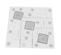 Regla Para De Acrílico Transparente Herramienta De Corte Para Diseño De Costura Ideal Para Proyectos De Quilting Y Creación De Patrones Con Marcas Precisas En Y Negro