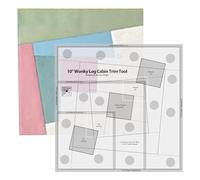 Regla para patrones de ropa - Guía de medición de acrílico, plantilla de costura de varios tamaños, regla de corte artesanal duradera, herramienta giratoria para acolchar |