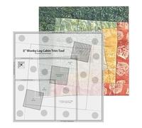 Regla para patrones de ropa - Guía de medición de acrílico, plantilla de costura de varios tamaños, regla de corte artesanal duradera, herramienta giratoria para acolchar |